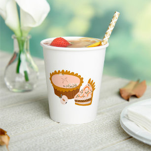 Kürbiskuchen Pappbecher