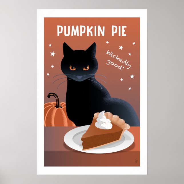 Kürbiskuchen Poster (Vorne)