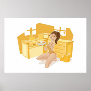 Kürbiskuchen Poster