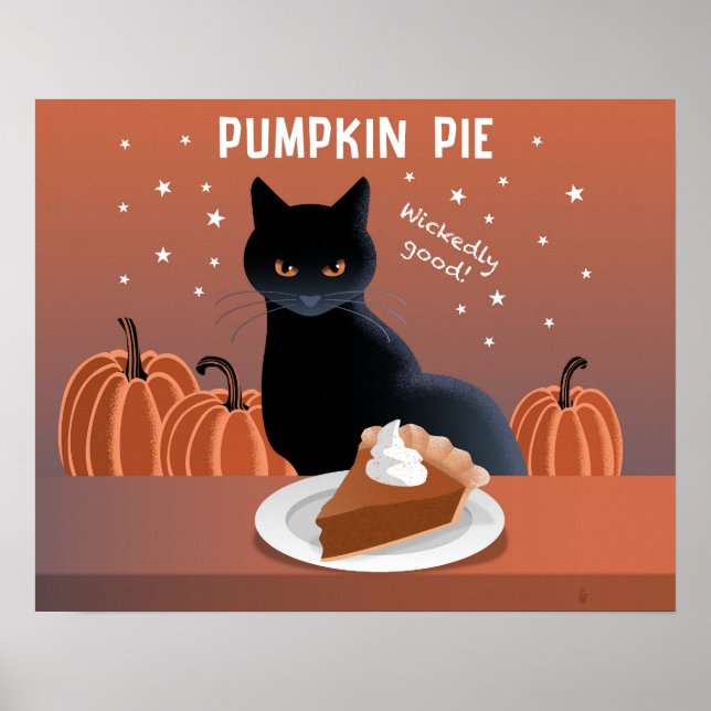 Kürbiskuchen Poster (Vorne)