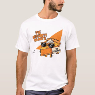 Kürbiskuchen Sicherheitsbeamter Lustiger Thanksgiv T-Shirt