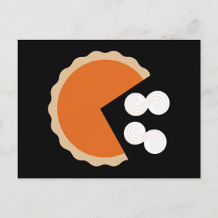 Kürbiskuchen Thanksgiving Humor Kürbiszeit Postkarte