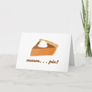 Kürbiskuchen -… Torte mmm! Feiertagskarte