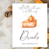 Kürbiskuchen - Trinkplakat