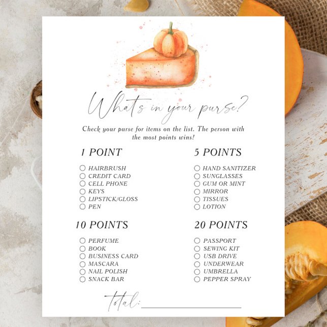 Kürbiskuchen - Was ist in deinem Handtaschenspiel? (Von Creator hochgeladen)