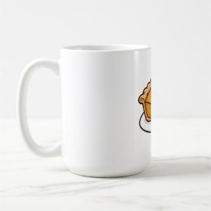Kürbiskuchenstück Herbst Tasse
