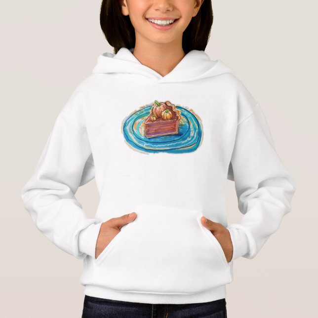 Kürbiskuchenstück Hoodie (Vorderseite)