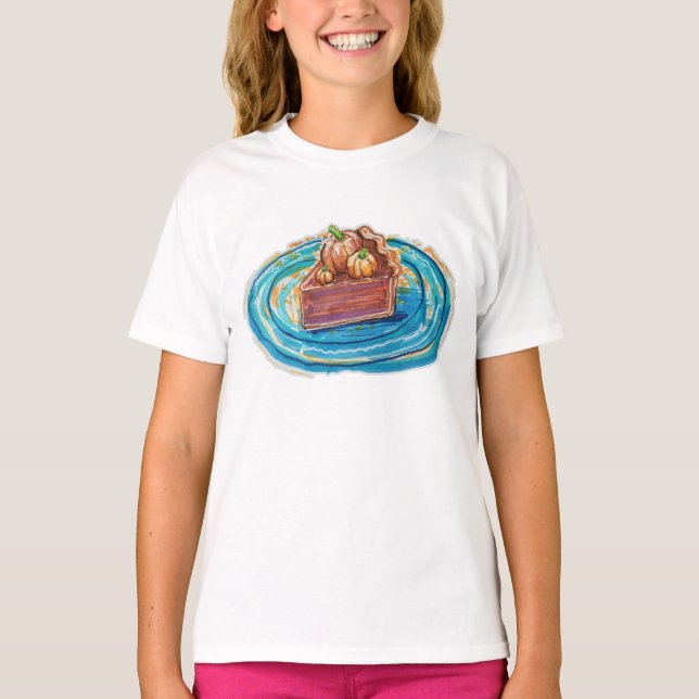 Kürbiskuchenstück T-Shirt (Vorderseite)