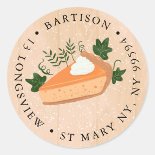 Kürbiskuchunternehmen Classic Round Sticker