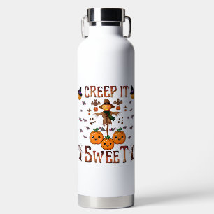 Kürbiskugel kawaii halloween herbstkunst trinkflasche