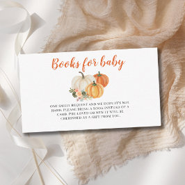Kürbiskuhlbücher für Baby Begleitkarte