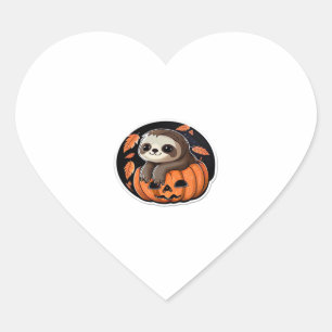 Kürbiskürbis Halloween-Aufkleber Oversized T - Shi Herz-Aufkleber
