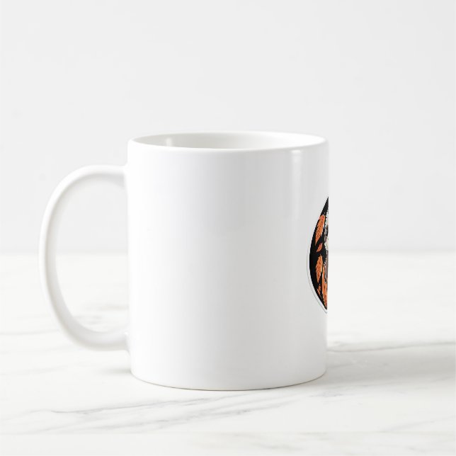 Kürbiskürbis Halloween-Aufkleber Oversized T - Shi Kaffeetasse (Links)