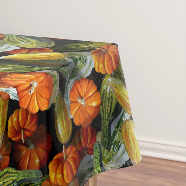 Kürbiskürbis, Kürbisknochen Tischdecke (Beispiel)