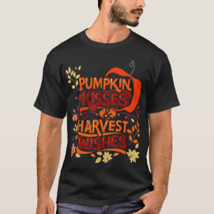 Kürbisküsse Erntewünsche Süße Herbstoutfits für T-Shirt