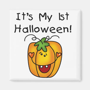 Kürbislaterne 1. Halloween T - Shirt und Geschenke Magnet