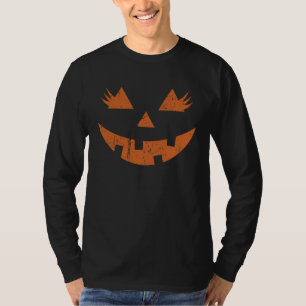Kürbislaterne Beängstigende Halloween-Kürbisgefech T-Shirt