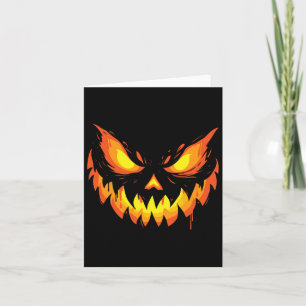 Kürbislaterne Beängstigende Kürbisgewächse Hallowe Karte