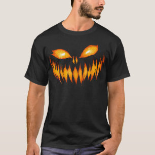 Kürbislaterne Beängstigende Kürbisgewächse Hallowe T-Shirt