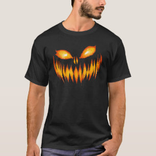 Kürbislaterne Beängstigende Kürbisgewächse Hallowe T-Shirt