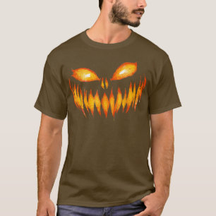 Kürbislaterne Beängstigende Kürbisgewächse Hallowe T-Shirt