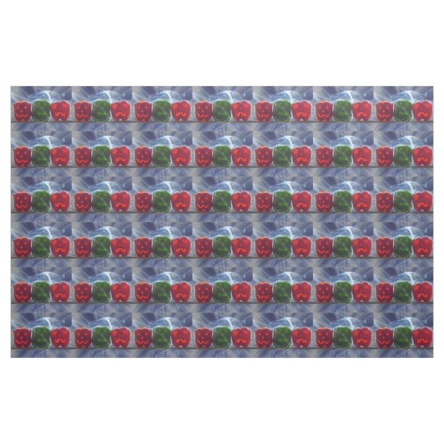 Kürbislaterne Bell Paprikaschoten Stoff (Fat Quarter (45,7 x 55,9 cm))