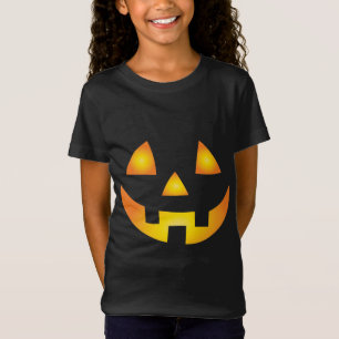 Kürbislaterne Creepy Pumpkin Face Halloween T-Shirt