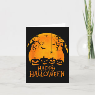 Kürbislaterne Face Happy Halloween Pumpkins Männer Karte
