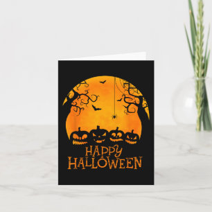 Kürbislaterne Face Happy Halloween Pumpkins Männer Karte