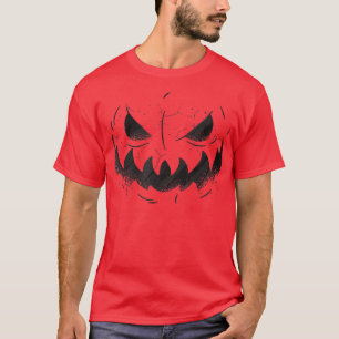 Kürbislaterne Face Pumpkin Eyelashes Halloween Co T-Shirt