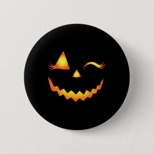 Kürbislaterne Face Pumpkin Eyelashes Hallowen Cos Button