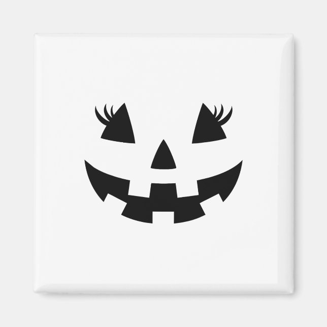 Kürbislaterne Face Pumpkin Eyelashes Hallowen Cos Magnet (Vorne)