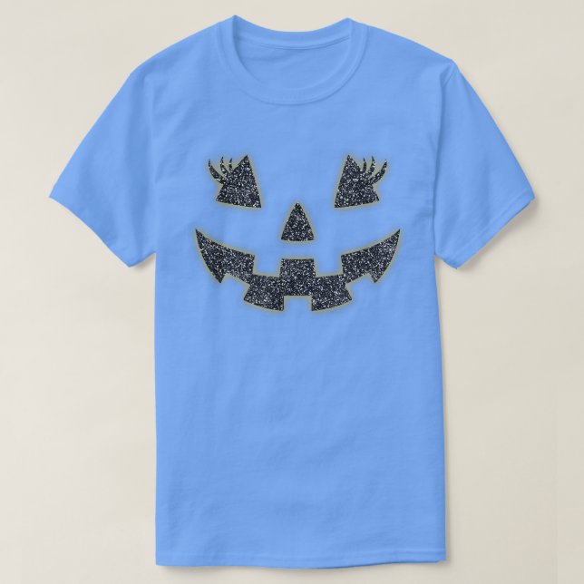 Kürbislaterne Face Pumpkin Eyelashes Hallowen Cos T-Shirt (Design vorne)