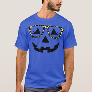 Kürbislaterne gegenüber Pumpkin Hallowen Leopard P T-Shirt