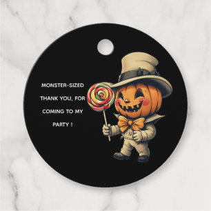 Kürbislaterne Halloween Gefallen Tags Geschenkanhänger
