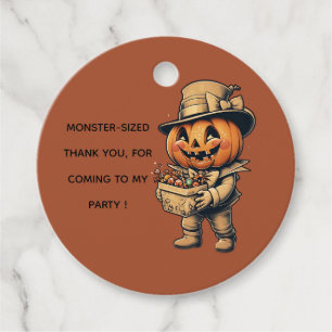 Kürbislaterne Halloween Geschenkanhänger