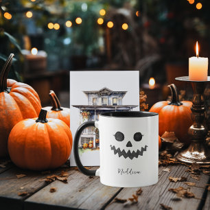Kürbislaterne Halloween-Gesicht   Halloween  Tasse