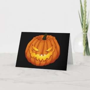 Kürbislaterne Halloween Karte