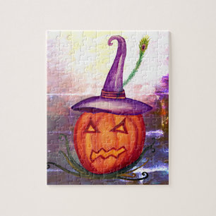 Kürbislaterne Halloween Puzzle