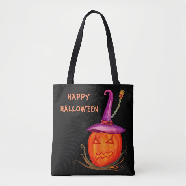 Kürbislaterne Halloween Tote Bag (Vorderseite)