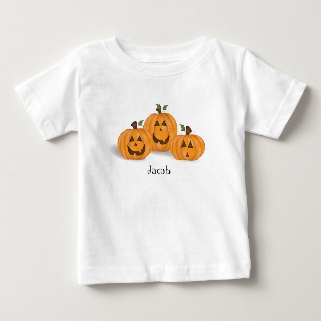 Kürbislaterne Kleinkind Baby T-shirt (Vorderseite)