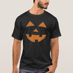 Kürbislaterne Kürbis Gesicht Lustiger Halloween-Ko T-Shirt