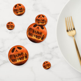 Kürbislaterne Kürbis Halloween-Party Konfetti