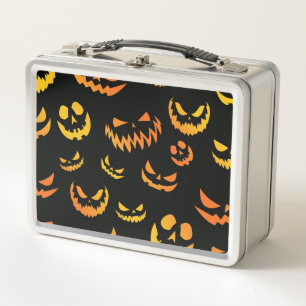 Kürbislaterne Pumpkin Face Metall Brotdose