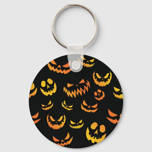 Kürbislaterne Pumpkin Face Schlüsselanhänger (Vorderseite)