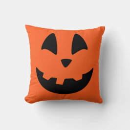 Kürbislaterne Pumpkin Face Throw Kissen