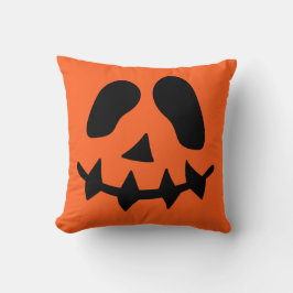 Kürbislaterne Pumpkin Face Throw Kissen