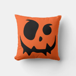 Kürbislaterne Pumpkin Face Throw Kissen
