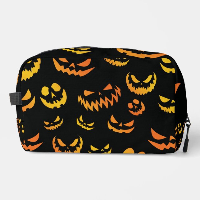 Kürbislaterne Pumpkin Face Waschbeutel (Vorderseite)