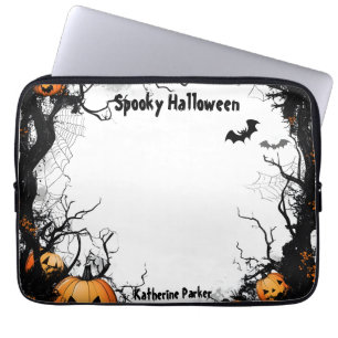 Kürbislaterne Spooky Halloween Laptopschutzhülle